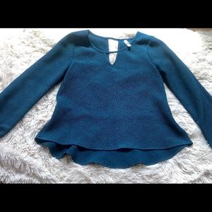 Target Xhilaration Balloon sleeve peplum blouse